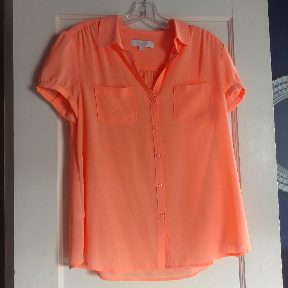 LOFT Button Down Blouse